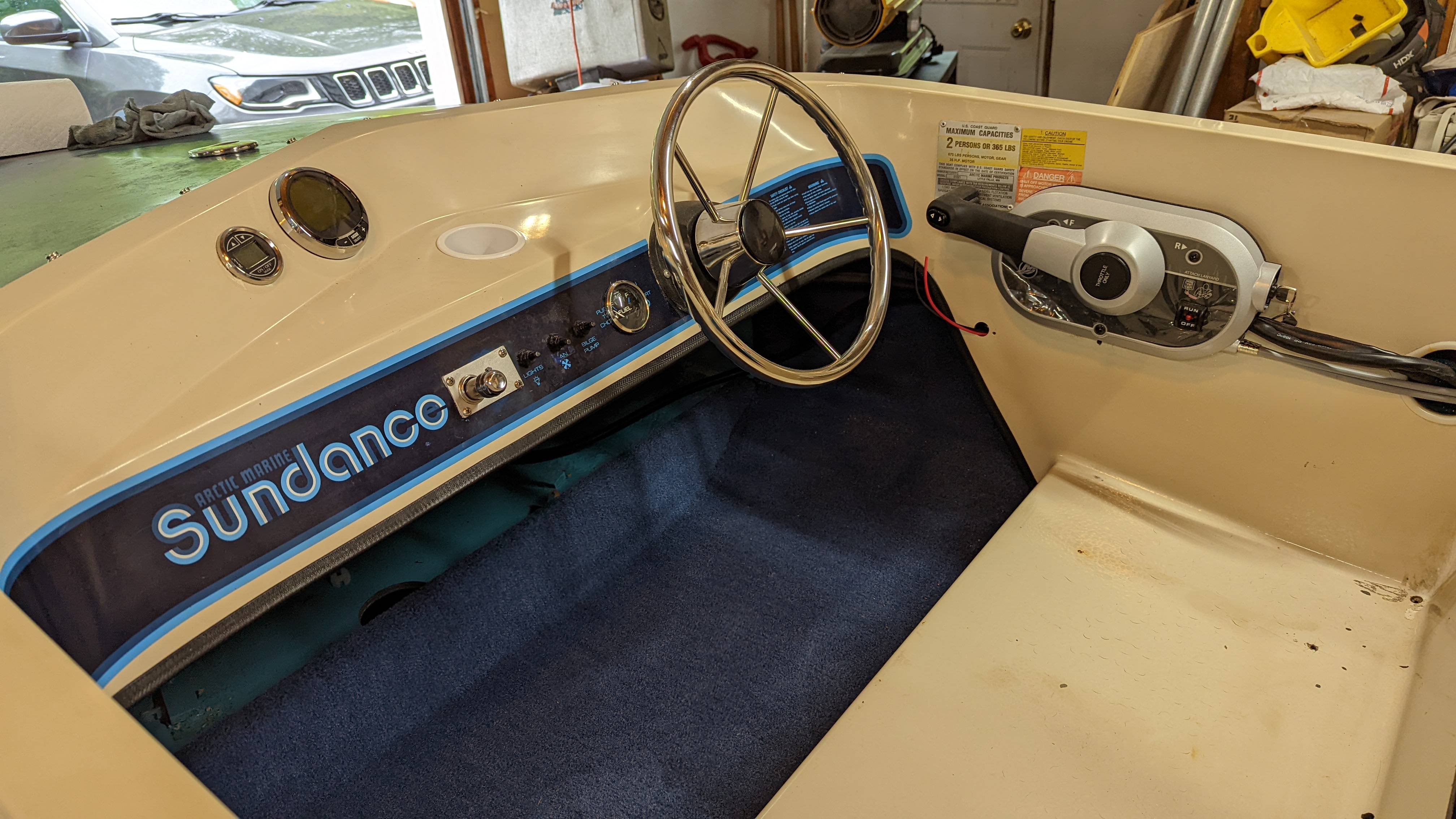 New Throttle and Shift Control Installed