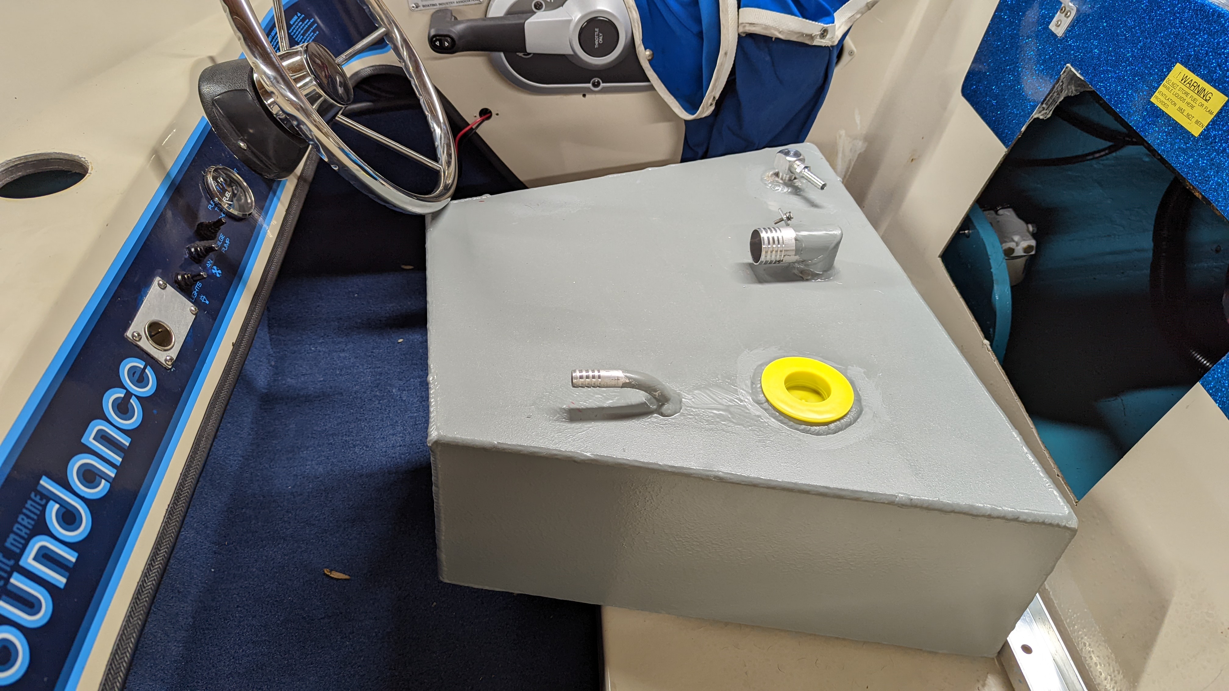 Custom Aluminum Fuel Tank Before Installation