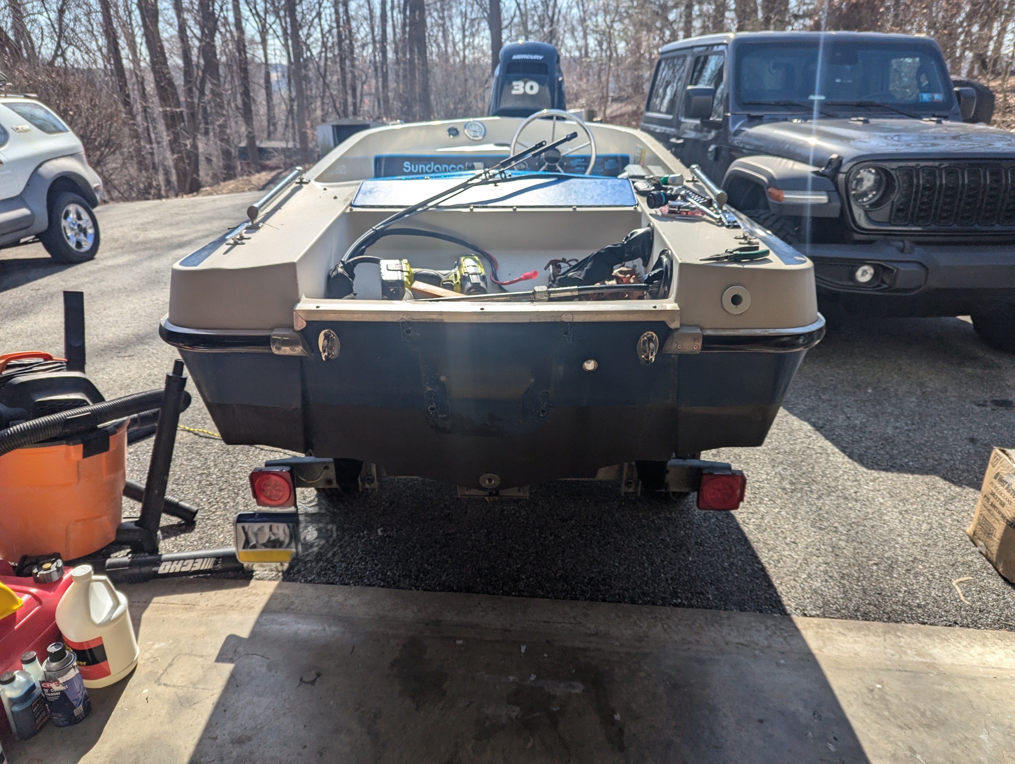 Sundance with the 30 HP Mercury Still Installed