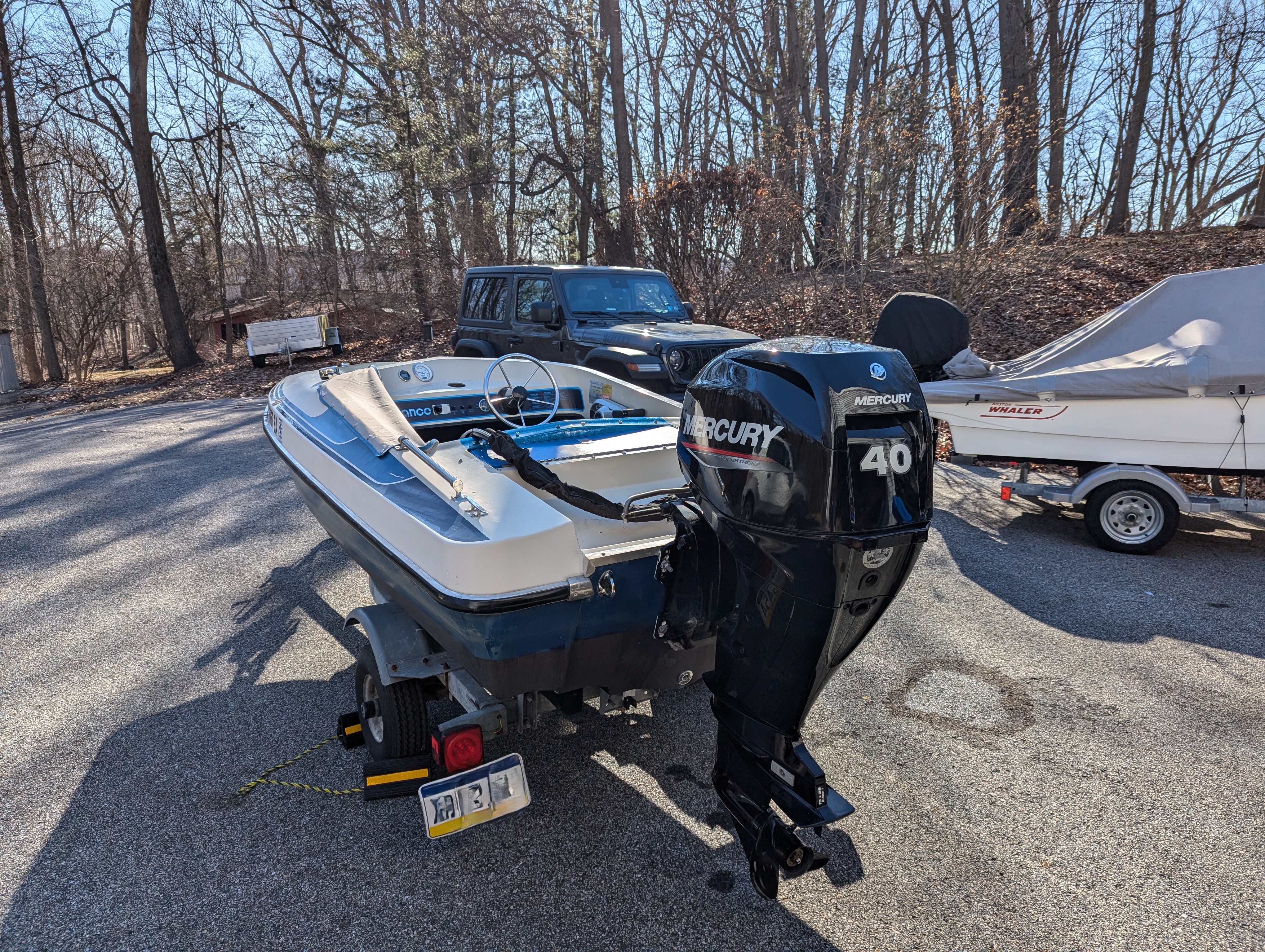40 HP Mercury Installed on the Sundance